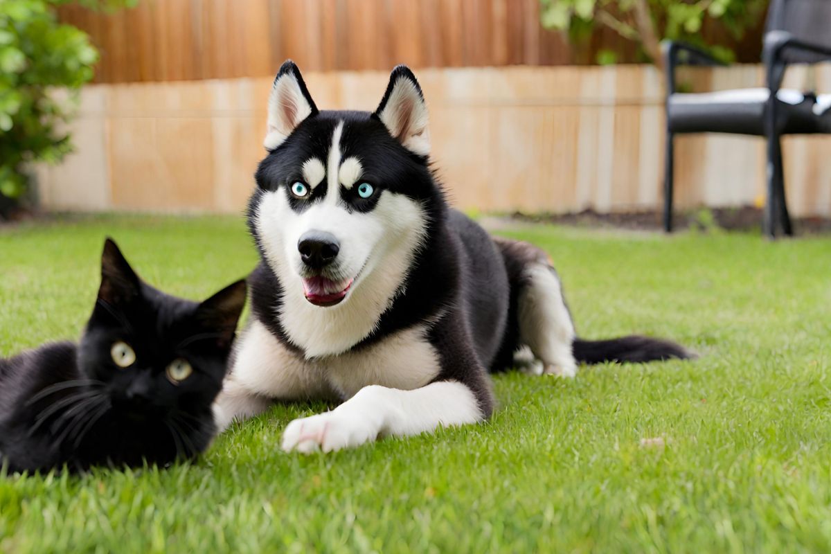 Are Huskies good with cats? Short answer- not really. Still, while they